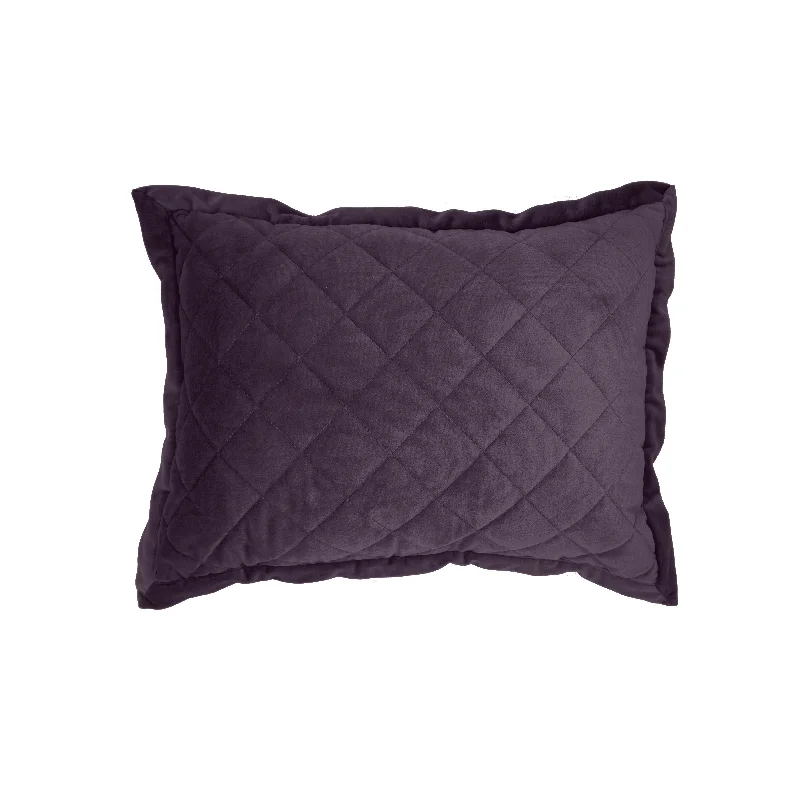 HiEnd Accents Velvet Quilted Boudoir Pillow